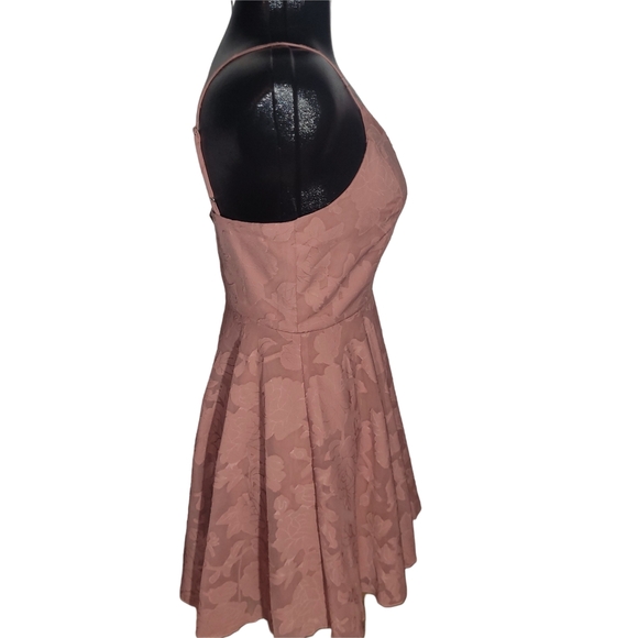 Shein Pink Floral Patterned Spaghetti Strap Dress S - Picture 3 of 5